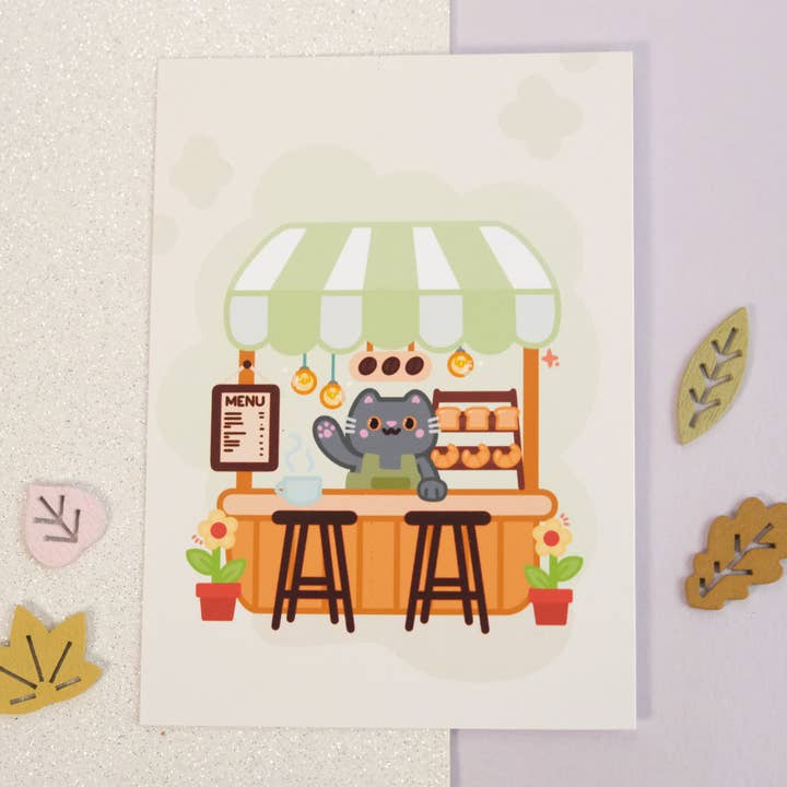 Sparkles in the Wild - Wholesale Art Print - Cute Coffee Shop Illustration Art Print