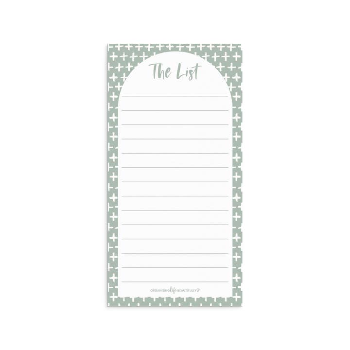 Organising Life Beautifully - Wholesale Magnet - Magnet | Shopping/To-Do List - Crosses