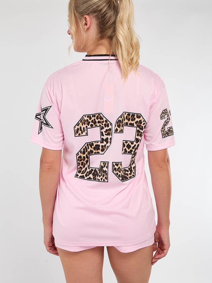 AX Labels - Wholesale Top & Short Set (NOT Loungewear) - Women's - Leopard Print 23 T-Shirt With Shorts Co-ord11