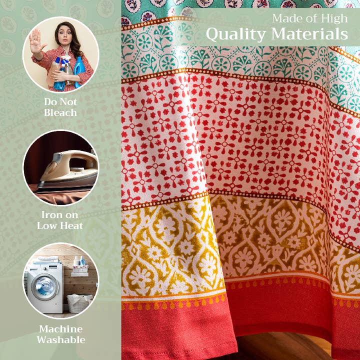 Maison d'Hermine - Design in Every Thread - Wholesale Tablecloth - Tablecloths 100% Cotton - 3 Shapes - Provence8