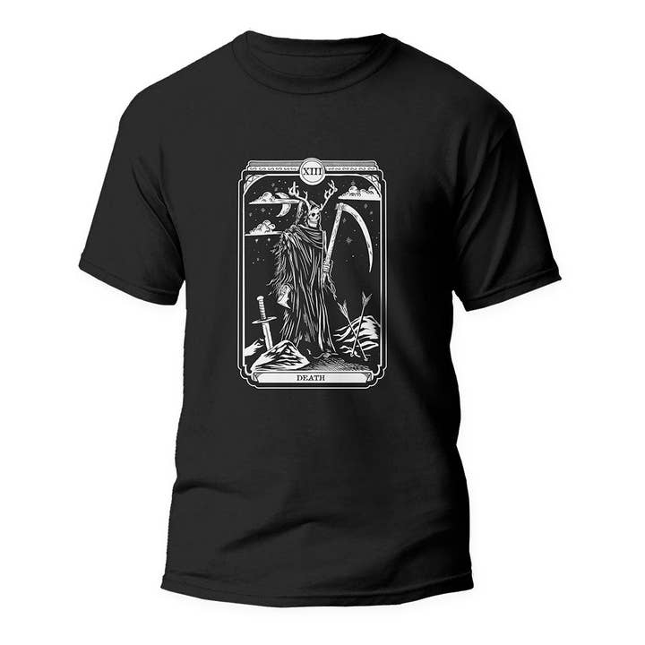 Death Tarot T-shirt för wholesale av Noir Star Emporium