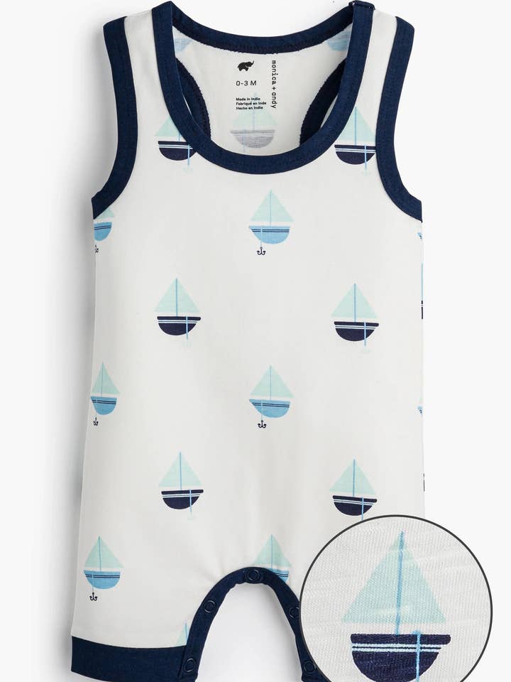 Racerback Shortall_Anchor Down voor wholesale door Monica + Andy