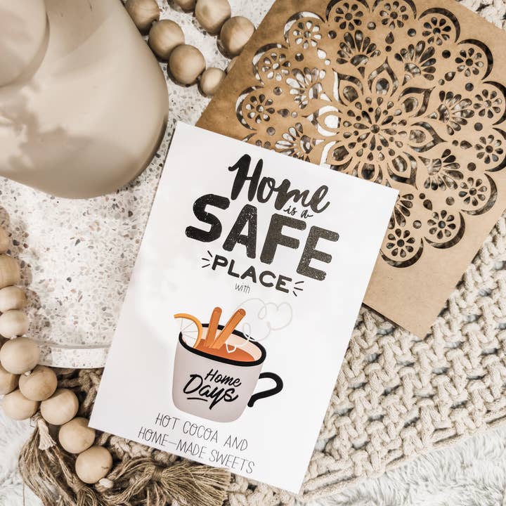 Home Is Safe Art Print for wholesale by Aire Avenue