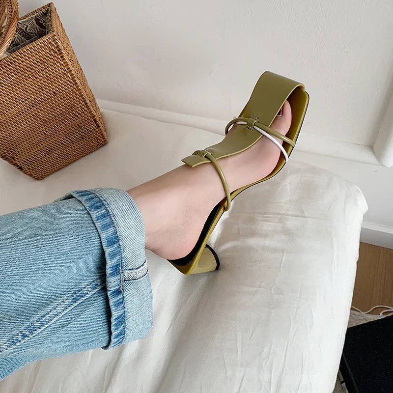 Naomi's Happy Place Shop - Wholesale High Heels - Women's - New Summer Slippers Women Mules High Heels Sandals Shoes for Women Casual Shoes Zapatos De Mujer Gladiator Ladies Shoes7