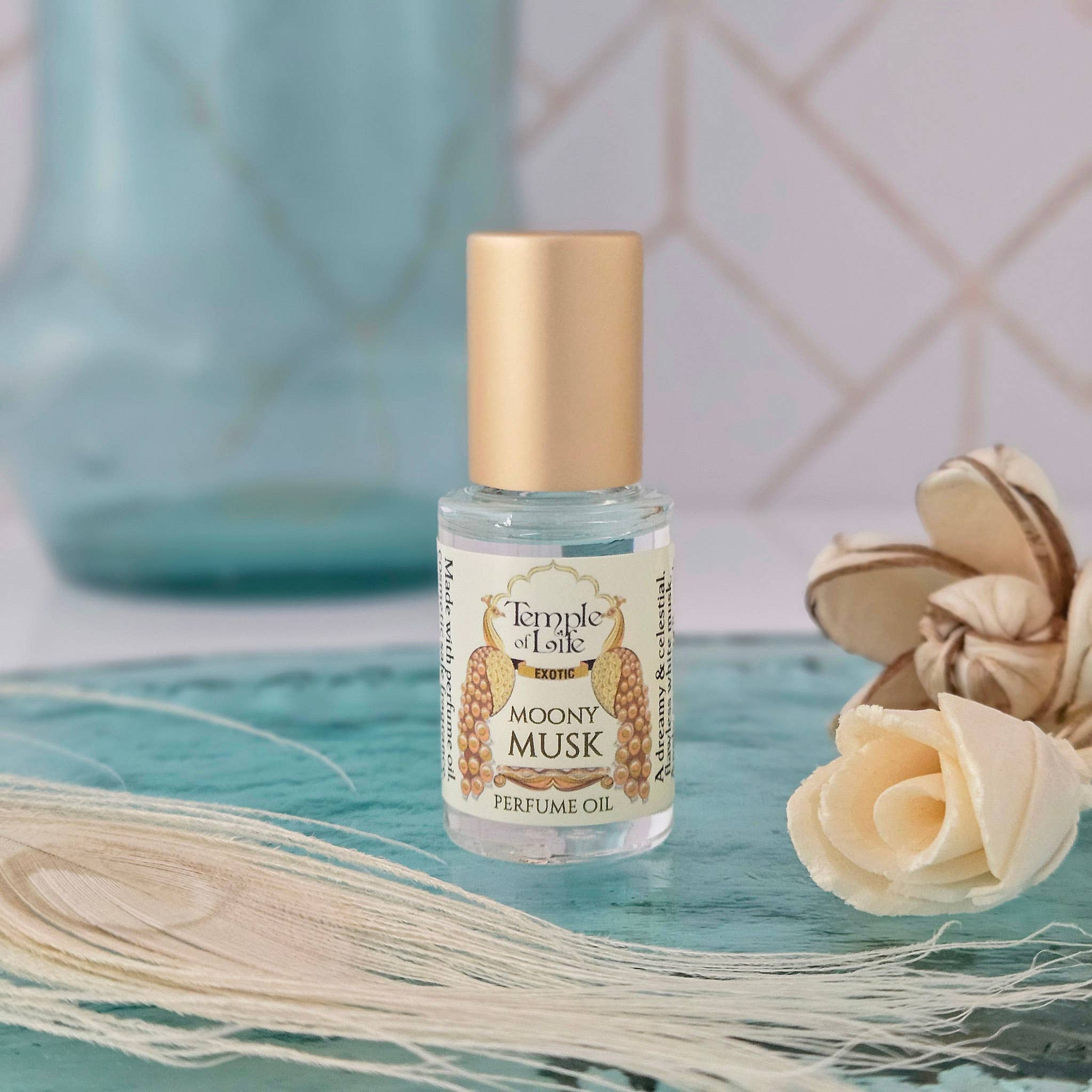 Temple of Life Oils & Perfumes - Vente Parfums à bille - Huile de Parfum Exotique Voyage | Musc Lunaire | Musc Blanc | Roll-on0
