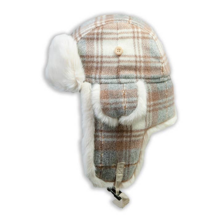 Brown Blue Silki Trapper for wholesale on Faire