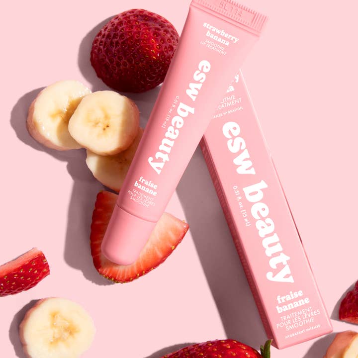 ESW Beauty – wholesale Lip Balm – Strawberry Banana Smoothie Intense Hydration Lip Treatment5