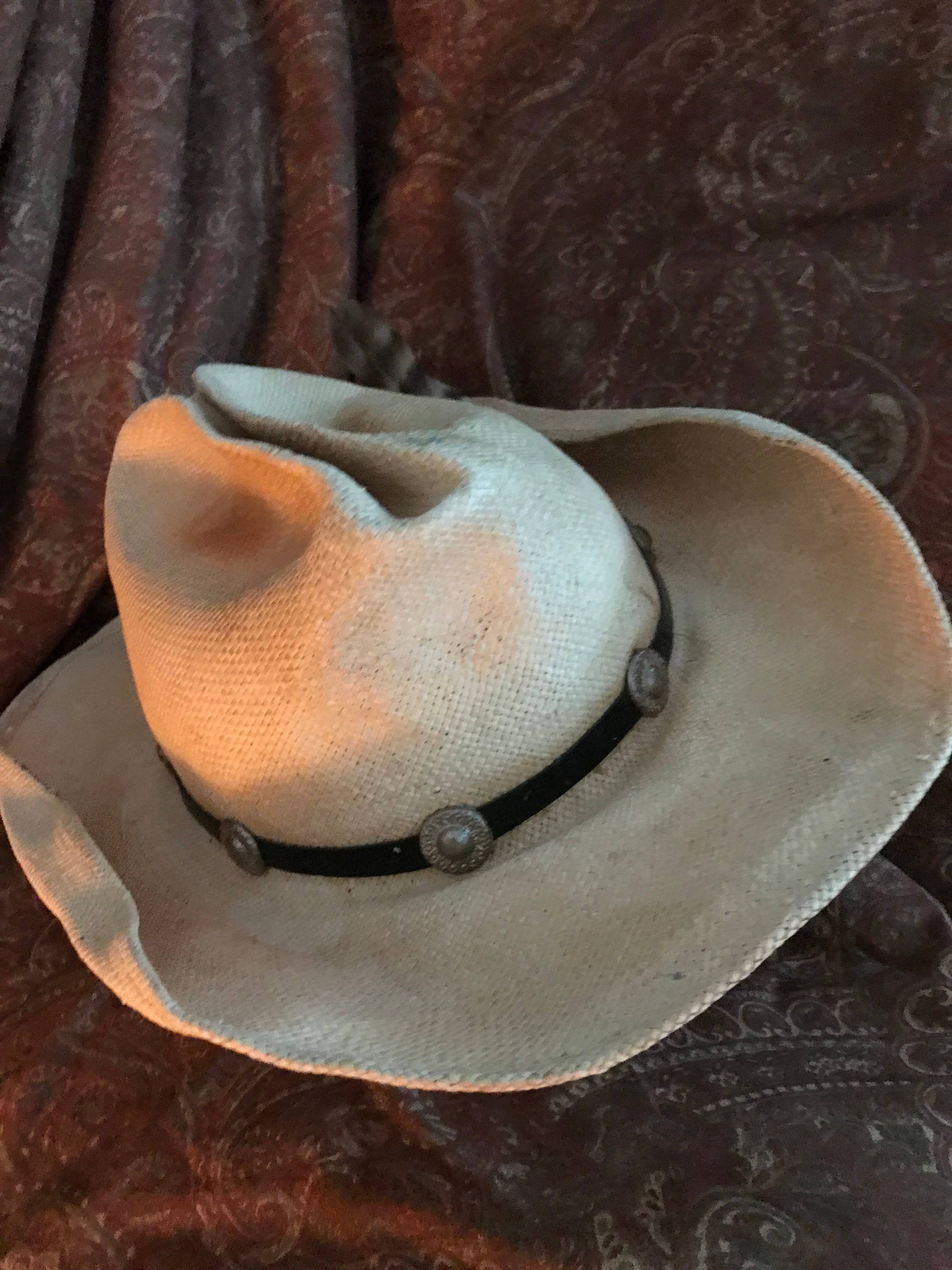 Hip Vintage Hats & More – wholesale Cowboy Hat – Women’s – Hip Vintage Distressed Cowboy Hat w/ Silver Concho Hatband13