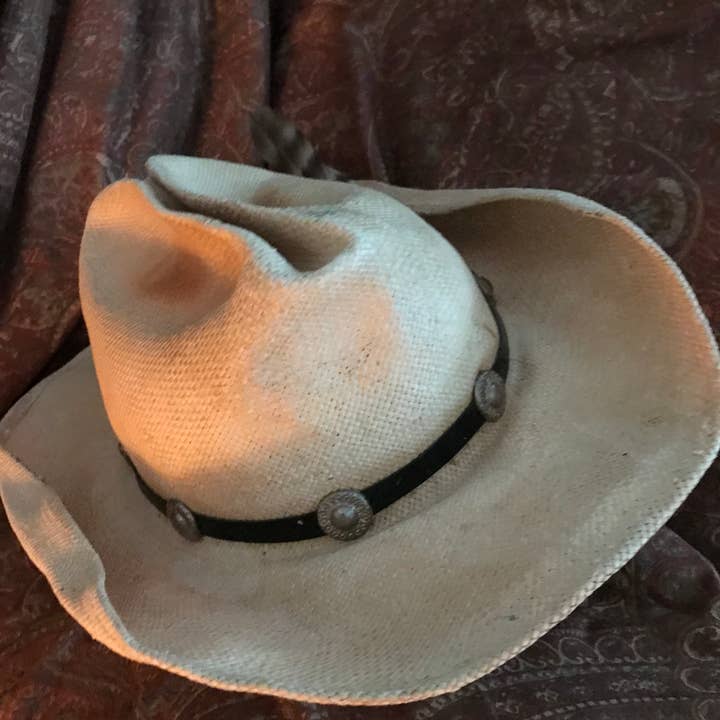 Hip Vintage Hats & More – wholesale Cowboy Hat – Women’s – Hip Vintage Distressed Cowboy Hat w/ Silver Concho Hatband13