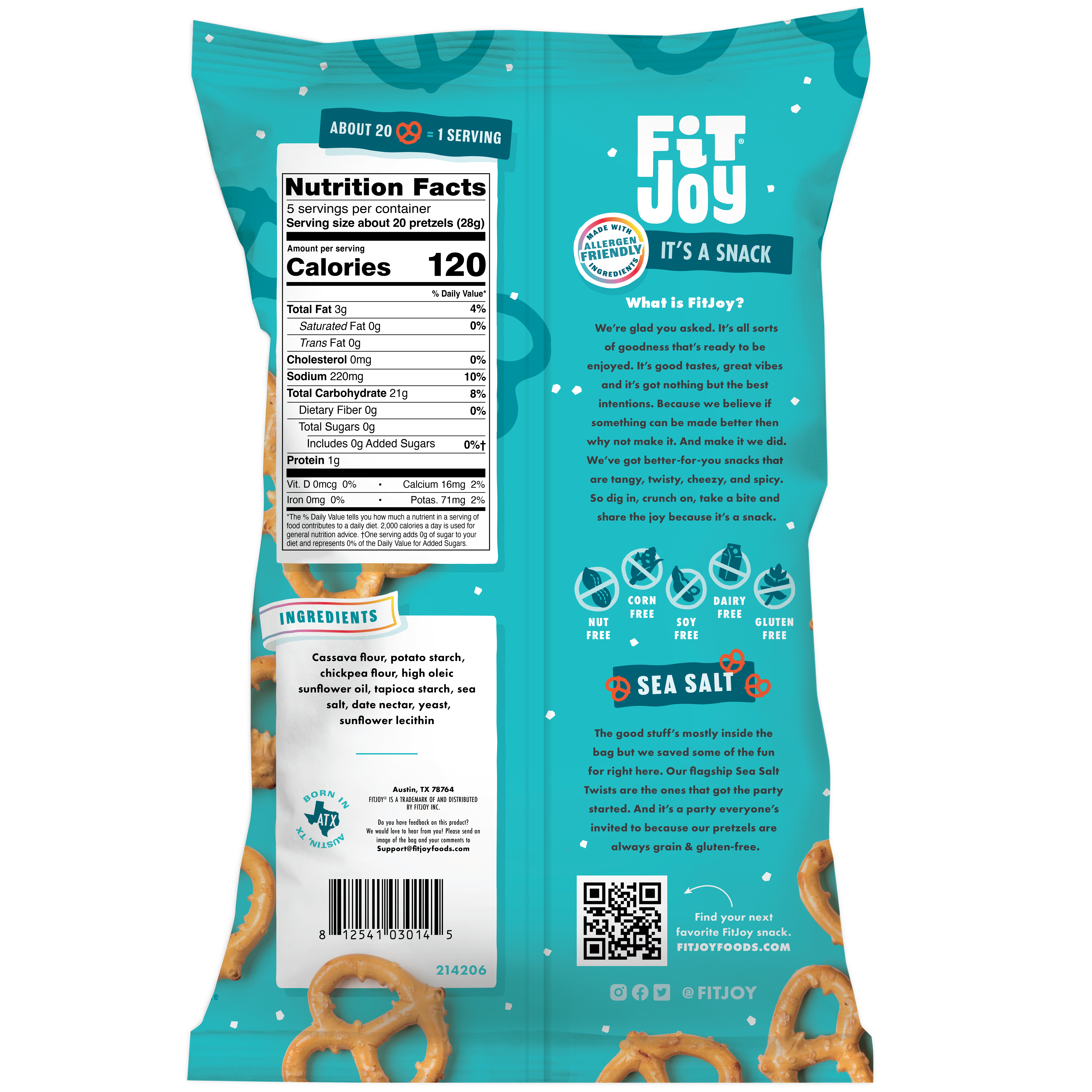 FitJoy Foods - Wholesale Pretzels - Sea Salt Twists1