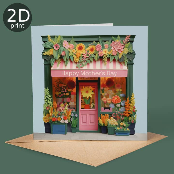 Good Post Day - Wholesale Mother's Day Card - Mother's Day Florist Shop 2D Printed Card1