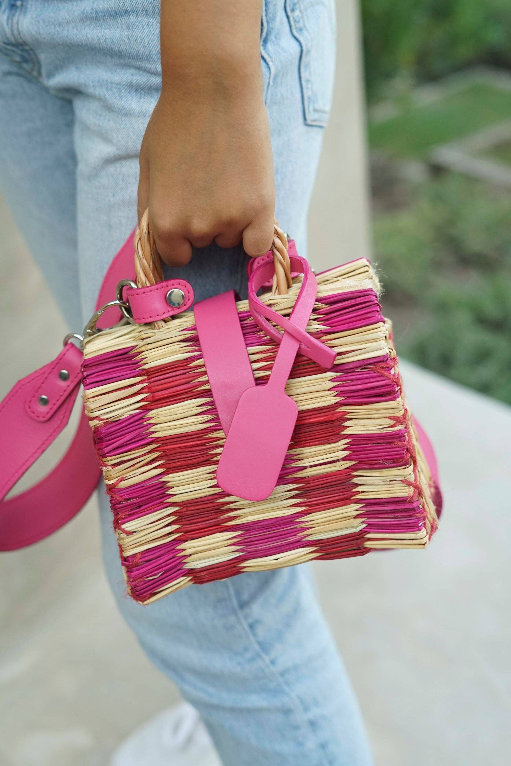 Red Pink Squares RITA - MINI for wholesale on Faire6