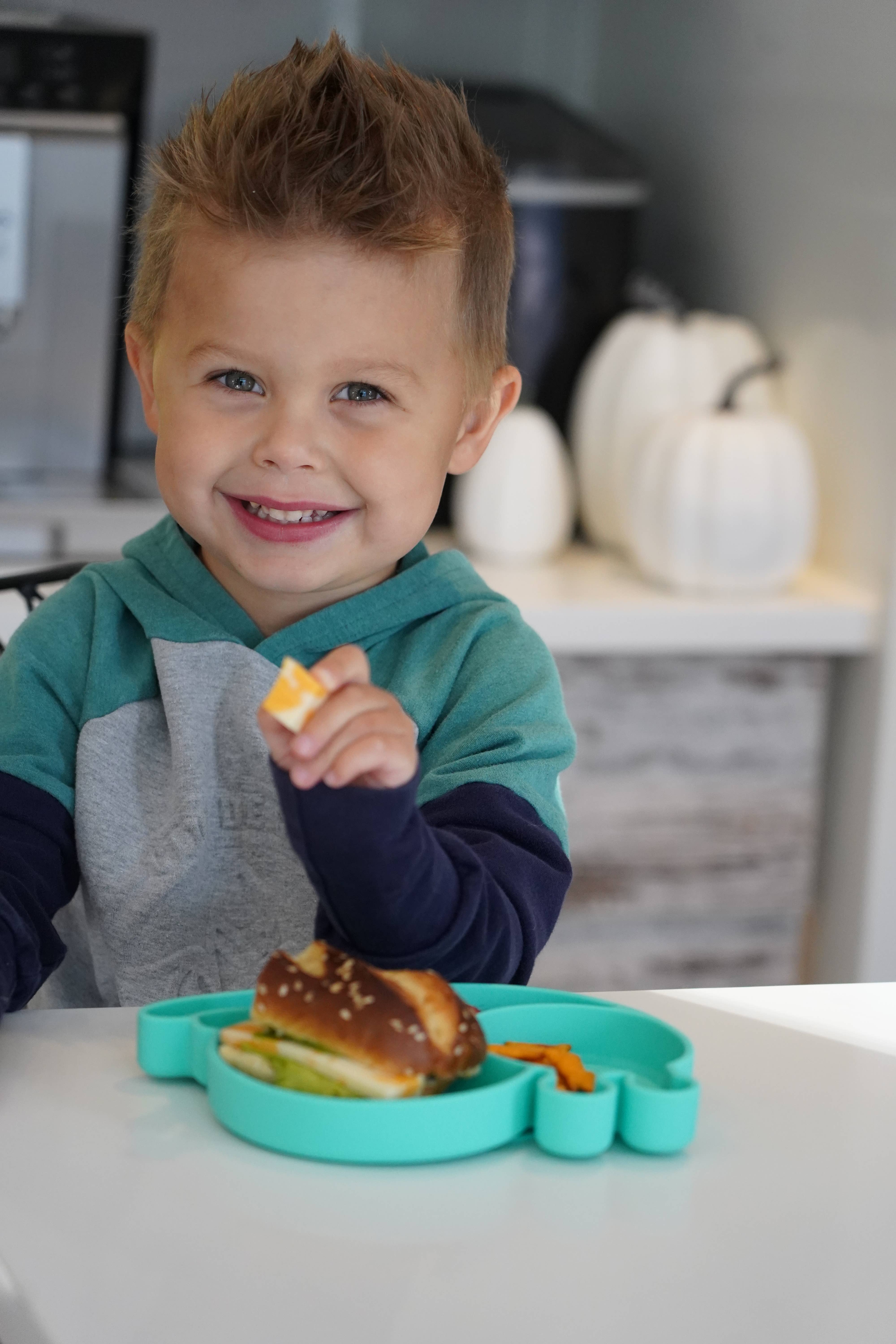 melii - Vente Assiette – enfant et bébé - Assiette à ventouse divisée en silicone35