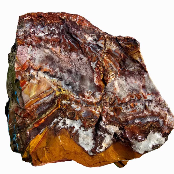 Sarape Jasper Crazy Lace Relative Rough Chunk Lapidary Stone for wholesale by Lapidary Central