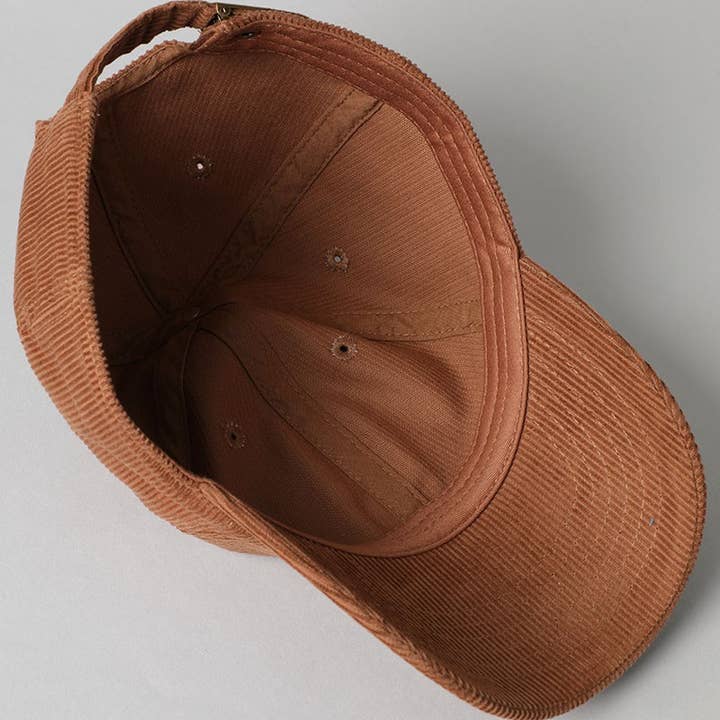 Fashion City - Wholesale Baseball Cap - Women's - Corduroy Adjustable Cotton Baseball Cap Dad Hat7