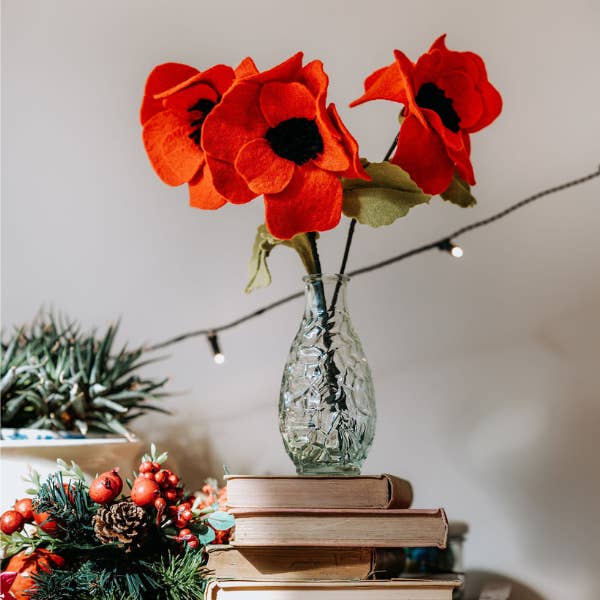 The Crafty Kit Company - Wholesale Doe-het-zelf-knutselset - Vilt Poppy Flower Craft Kit1