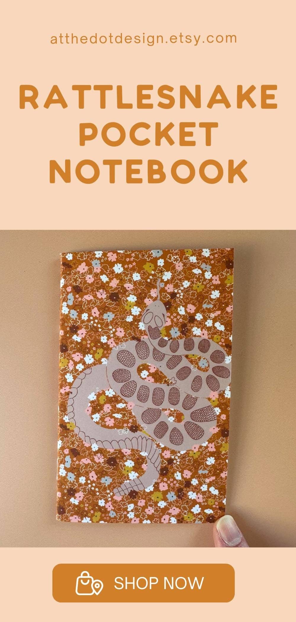 At the Dot Design – wholesale Notebook – Rattlesnake Pocket Notebook4