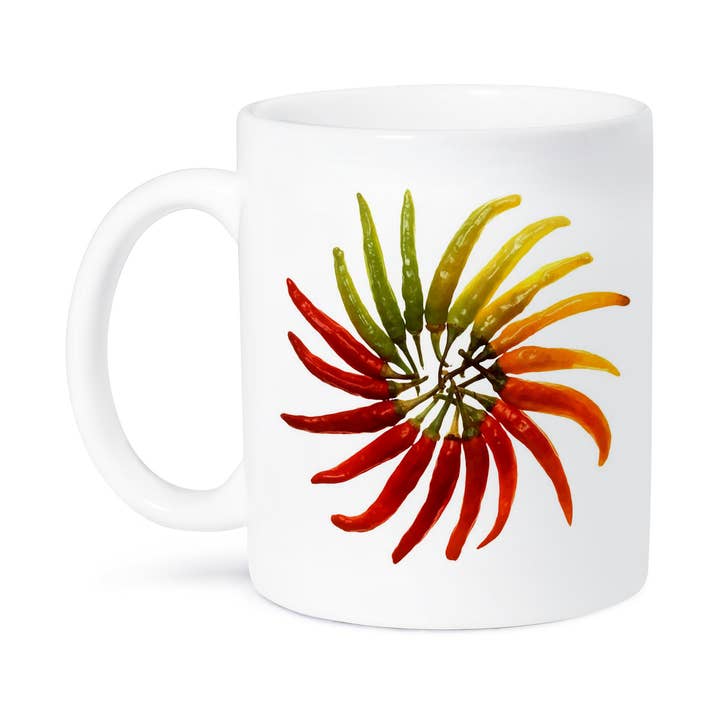 3dRose, Chili Color Wheel Vector, Mug for wholesale by 3dRose