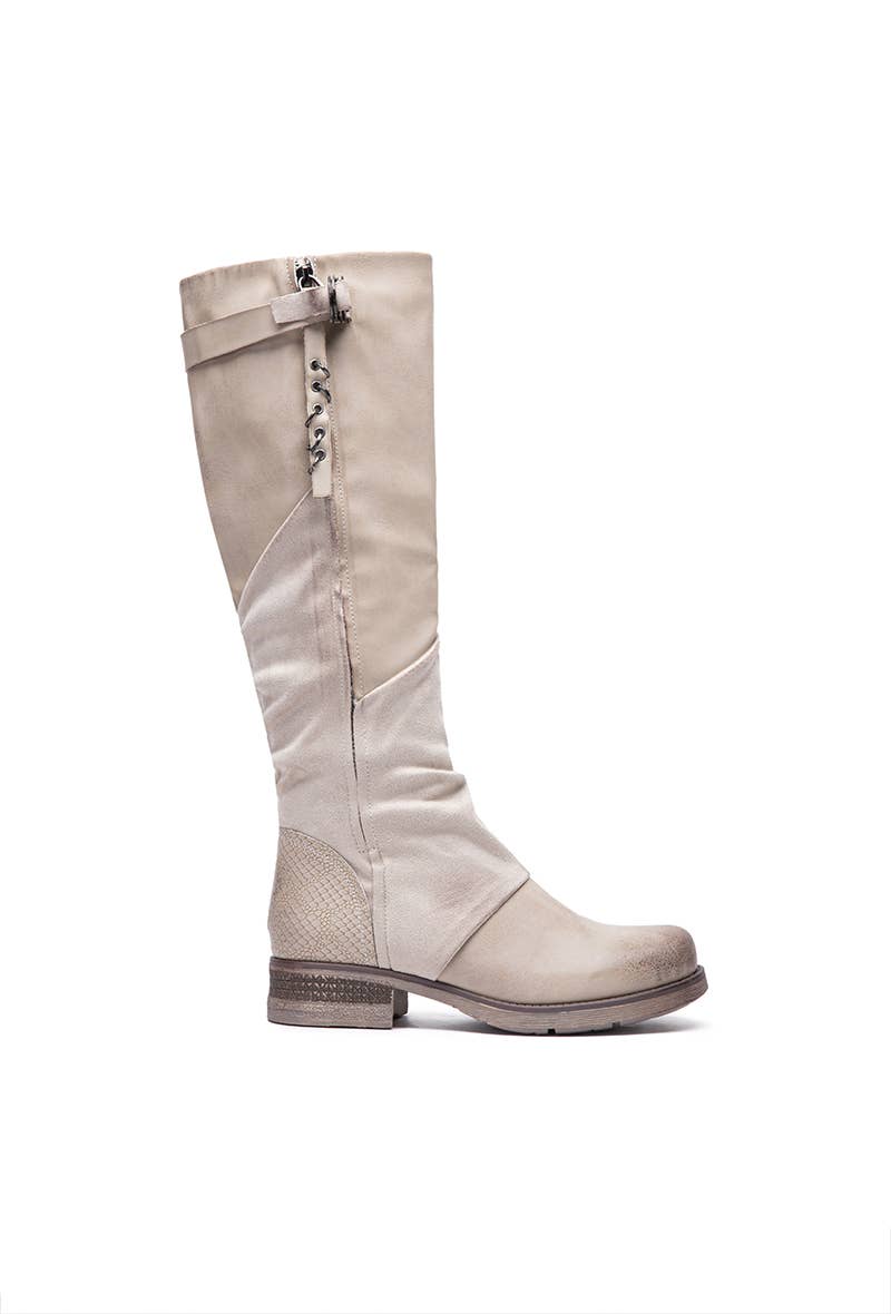 LADY GLORY - Wholesale Boots - Women's - Two-Tone Boot With Croco Print5