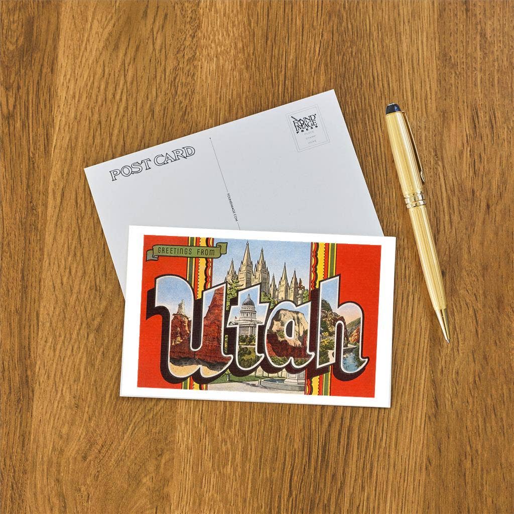 Found Image Press - Wholesale Postcard - Postcard UT-62 Greetings from Utah1