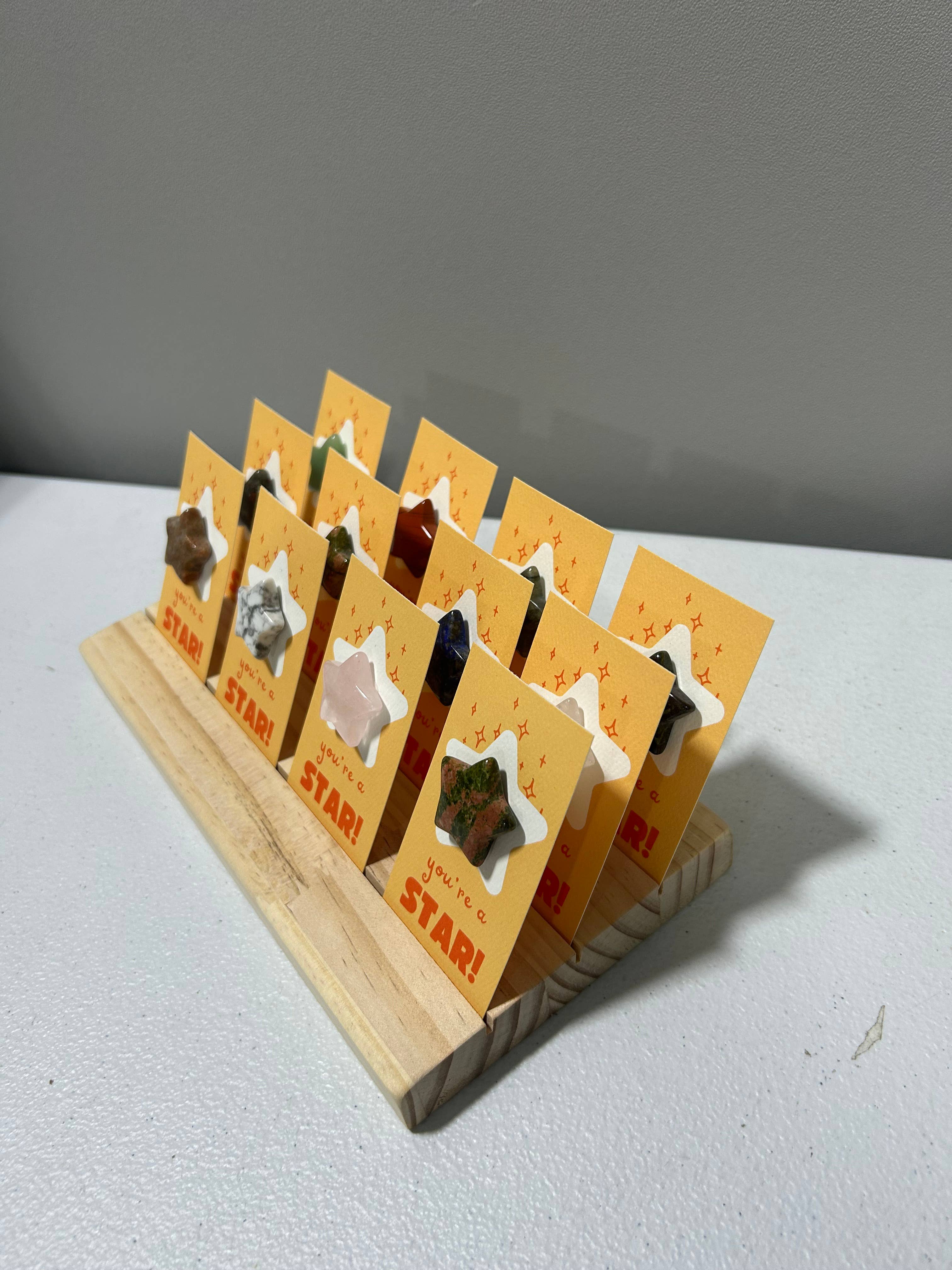 Pebble House - Wholesale Spiritual Stone/Crystal - "You're a Star!" Mini Crystal Greeting Card- Crystals & Stones5