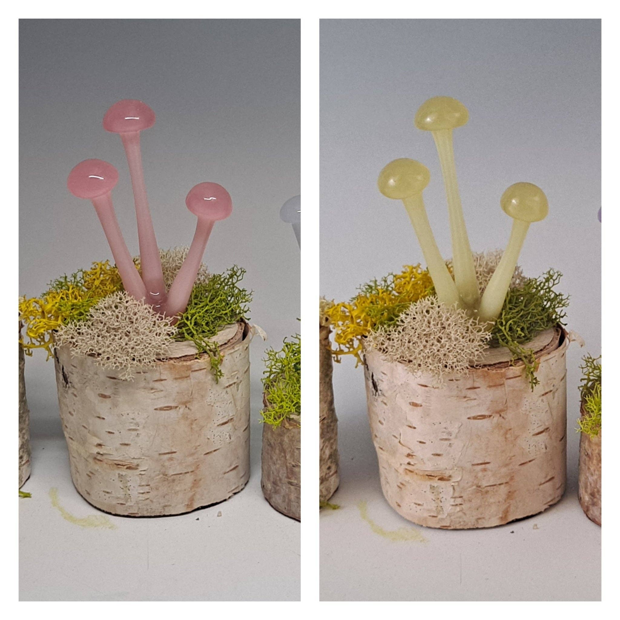 Sunshine Glass Gifts - Wholesale Sculpture - Mushroom Sculpture, Color Changing Mushroom Collection9