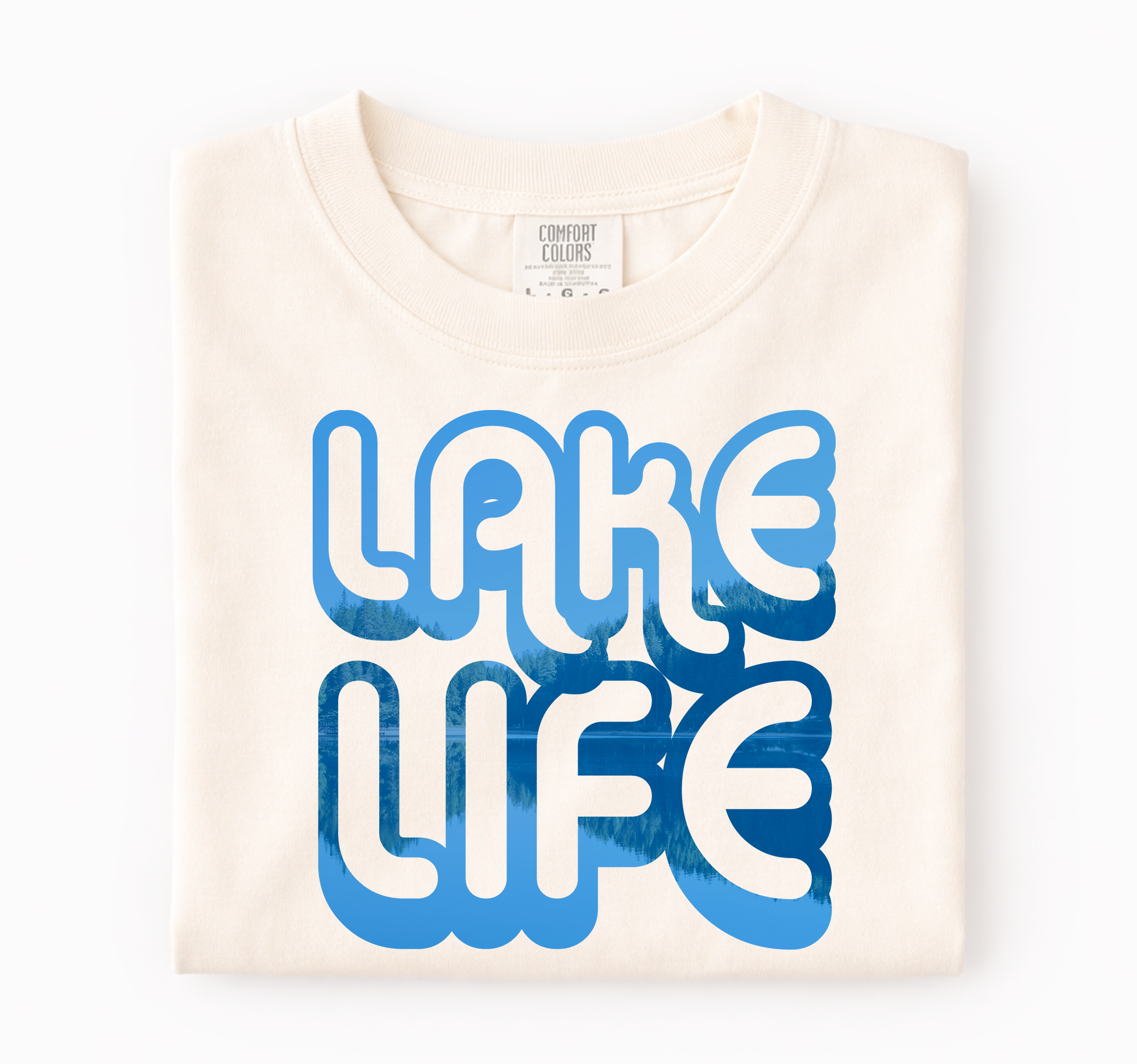 Miche Custom - Wholesale Screen Printed T-Shirt - Women's - Lake Life Custom Shirt, Comfort Colors®, Personalized Shirt1