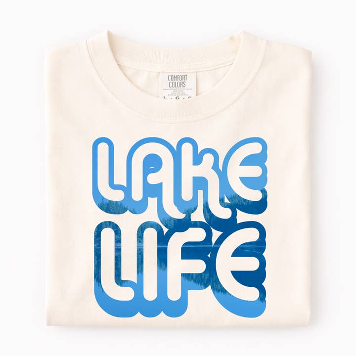Miche Custom - Wholesale Screen Printed T-Shirt - Women's - Lake Life Custom Shirt, Comfort Colors®, Personalized Shirt1