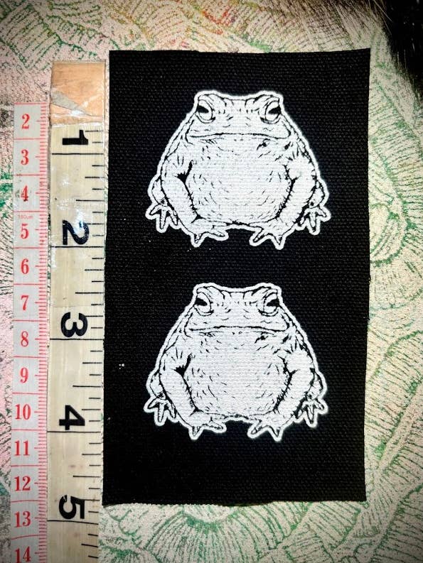 two toads mini patch. for wholesale by Three Raccoons
