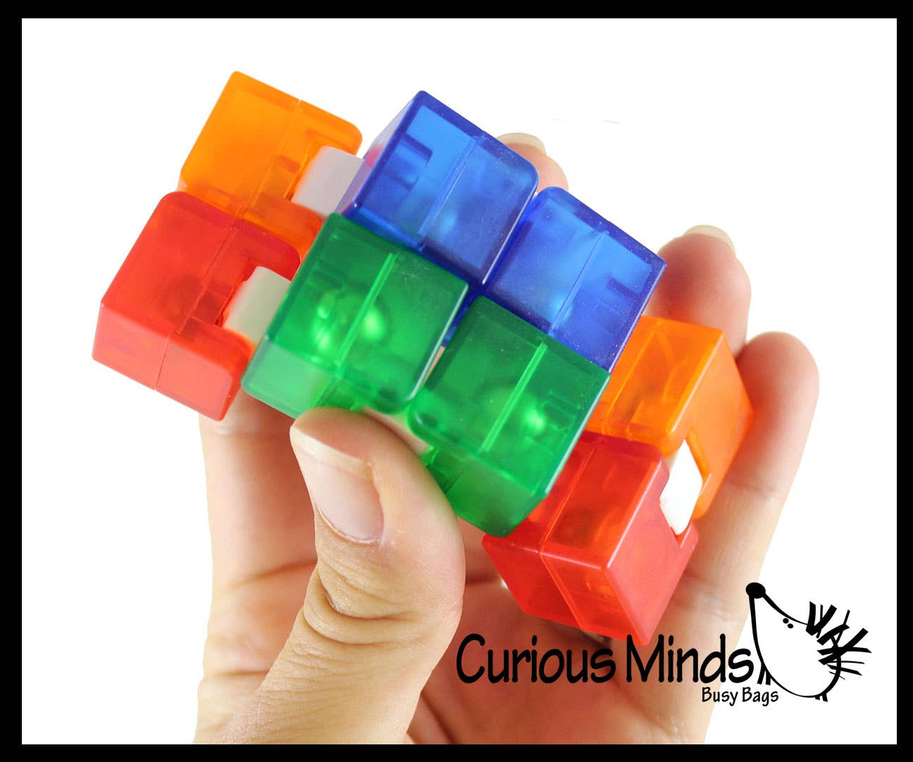 Curious Minds Toys - Wholesale Fidget Toy - Kids - 1 Heavy Infinity Cube - Magic Endless Folding Fidget Toy -0