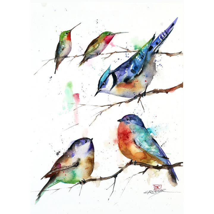 5 x 7" Greeting Card 'THE GET TOGETHER' for wholesale by The Art of Dean Crouser Greeting Cards & Stickers