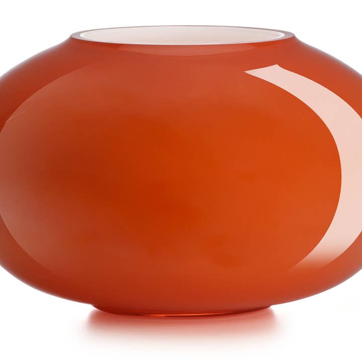 Pandora Cold Cut Orange-Milk Vase H.18 Diam 30 cm for wholesale by IVV 1952