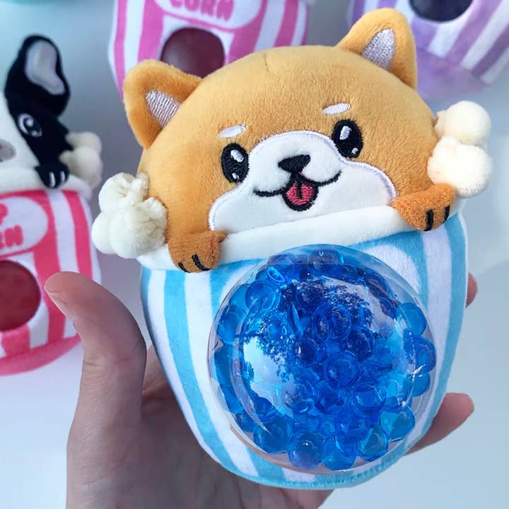 Top Trenz Inc - Wholesale Squishy Toy - Kids & Baby - Popcorn Puppies - Sensory Beadie Buddies Squishy Toy