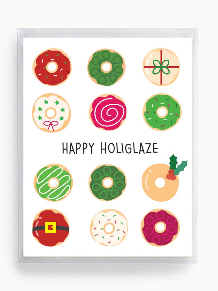 Biglietto Happy Holiglaze | Confezione da 6 per la vendita all'ingrosso da parte di Tickle Me Lavender