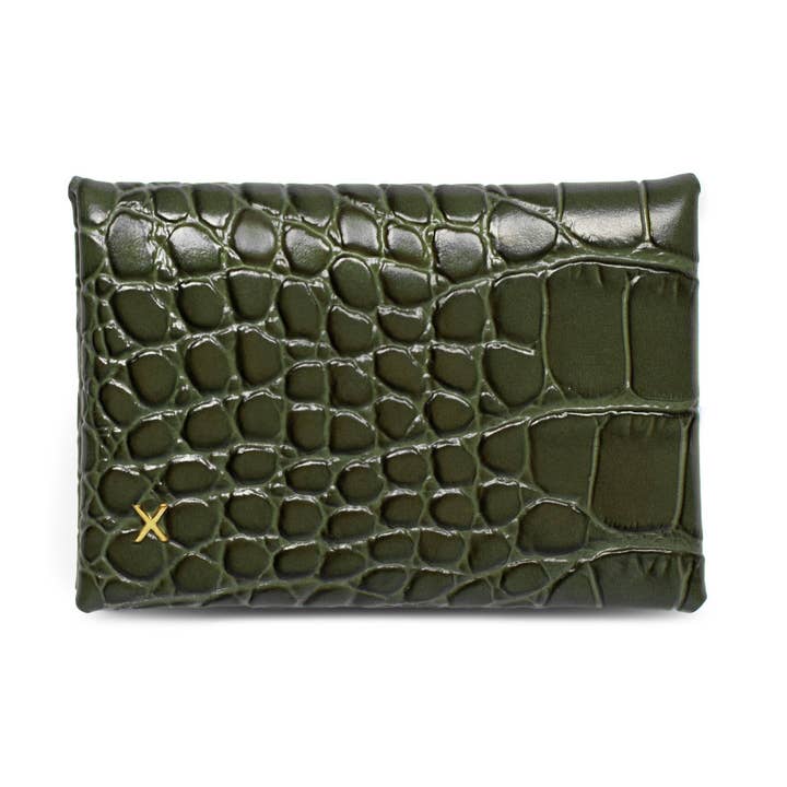 Carla - Olive Croc Print voor wholesale door X NIHILO