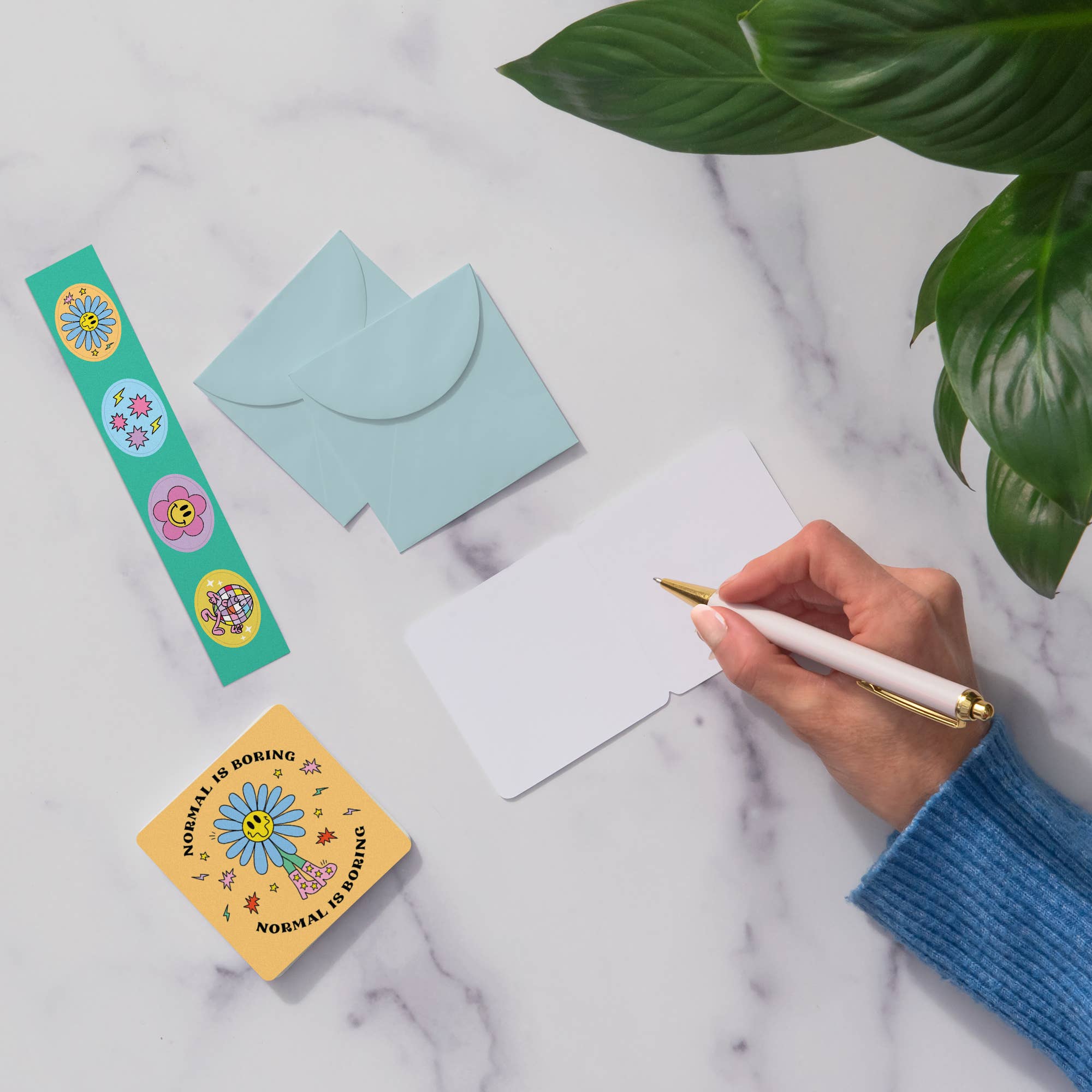 Studio Oh! - Wholesale Stationery/Notecard Set - Be the Sunshine Mini Note Card Set with Stickers2