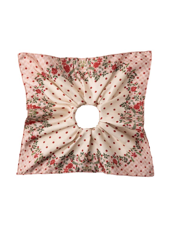 Asyii Token of Luck Silk Square Scrunchie for wholesale by ASYII