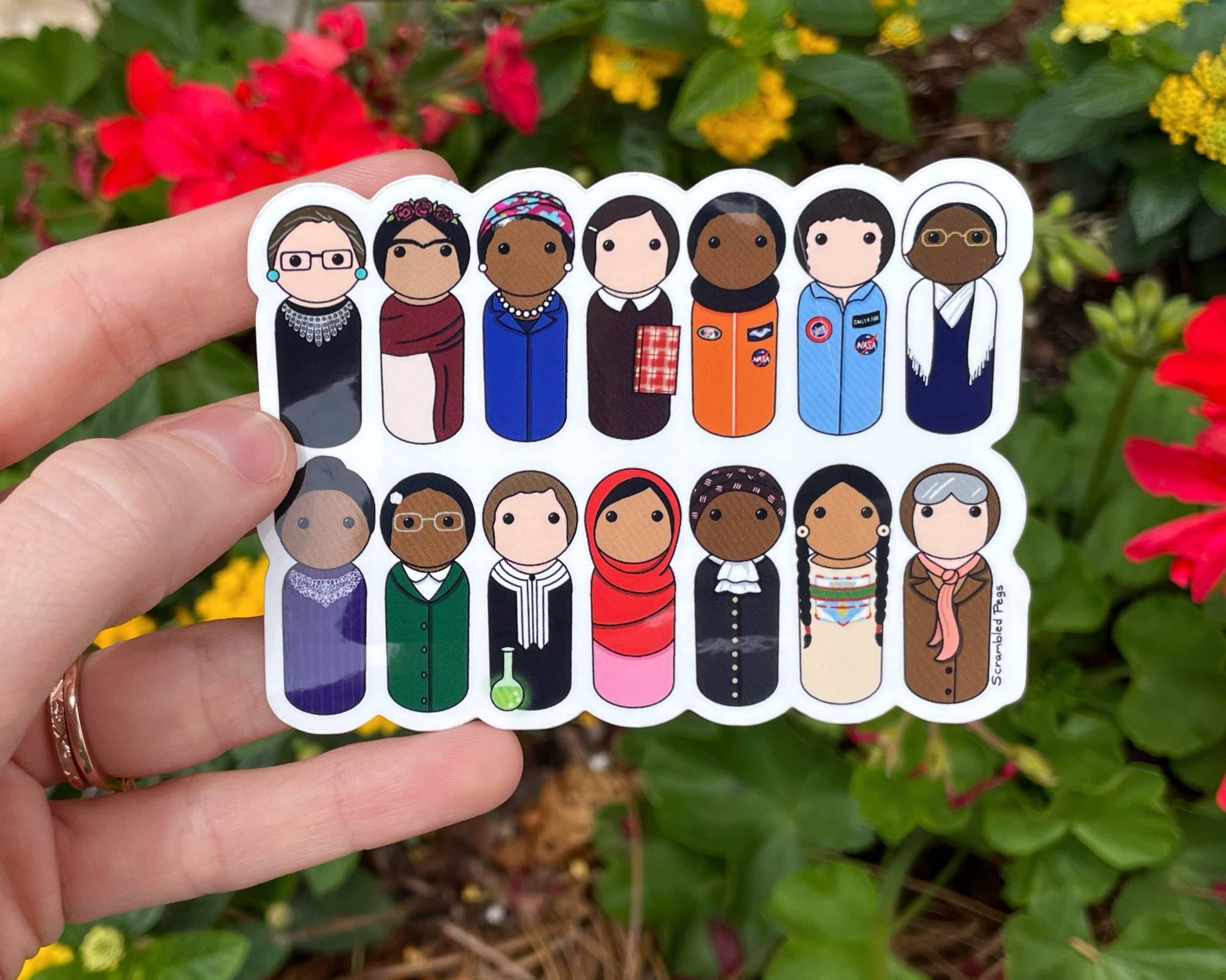 Scrambled Pegs - Wholesale Sticker - Brave Women Change the World Waterproof Vinyl Sticker Decal3