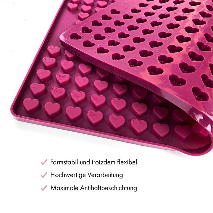 Collory – snacks e guloseimas - Cão por atacado – Tapetes de silicone para assar em formato de coração (mini e médio)29