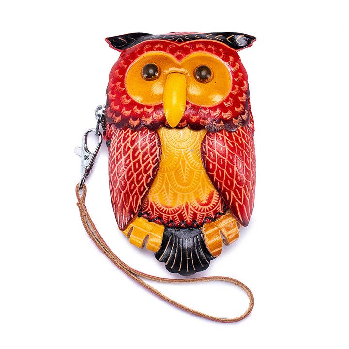 SALINA TRADING INC - Wholesale Coin Purse - Women's - Creative Handmade Leather Coin Purse with Zodiac Animal Design6