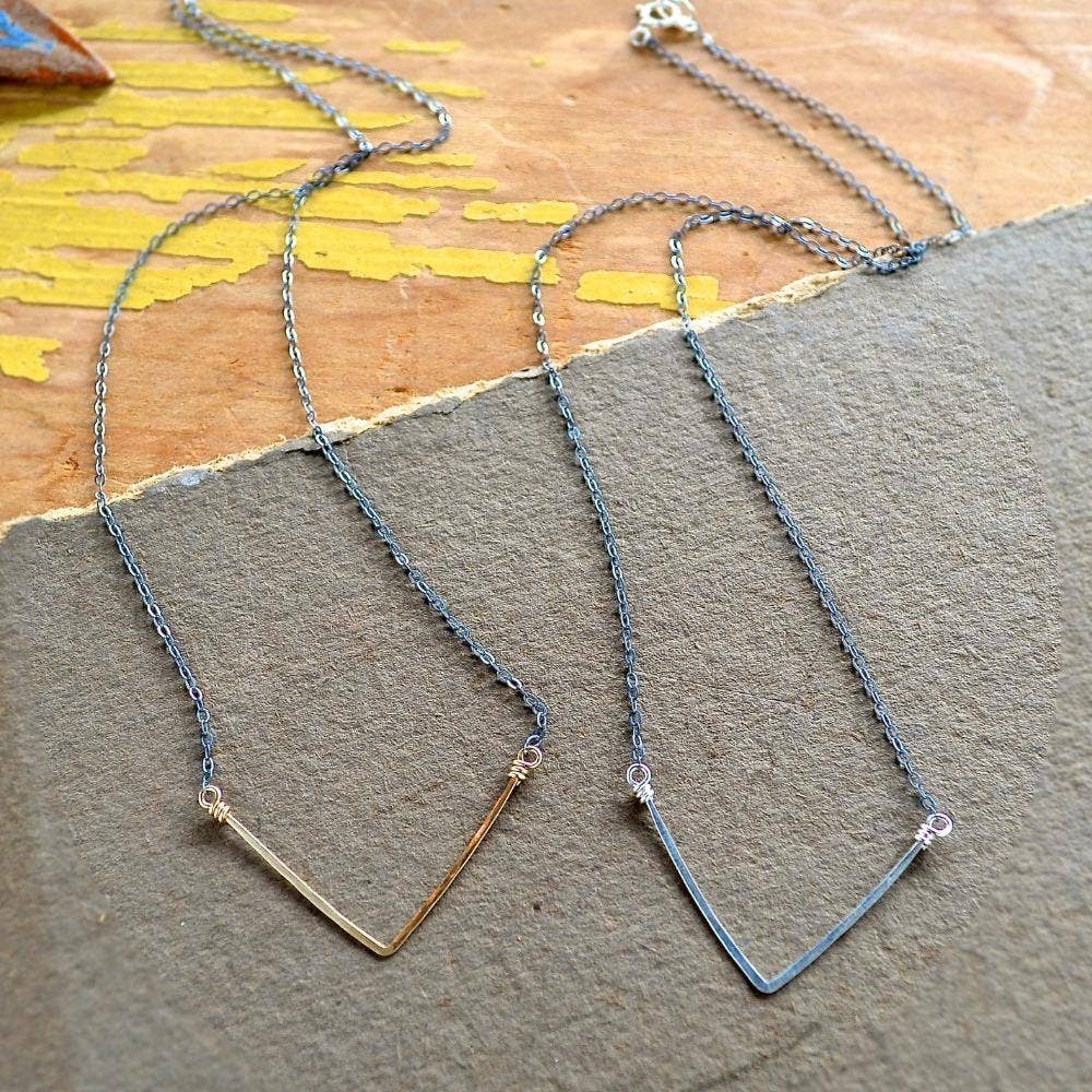 Foamy Wader - Vente Colliers à pendentif - Collier Chevron - Collier pendentif chevron v chatoyant7