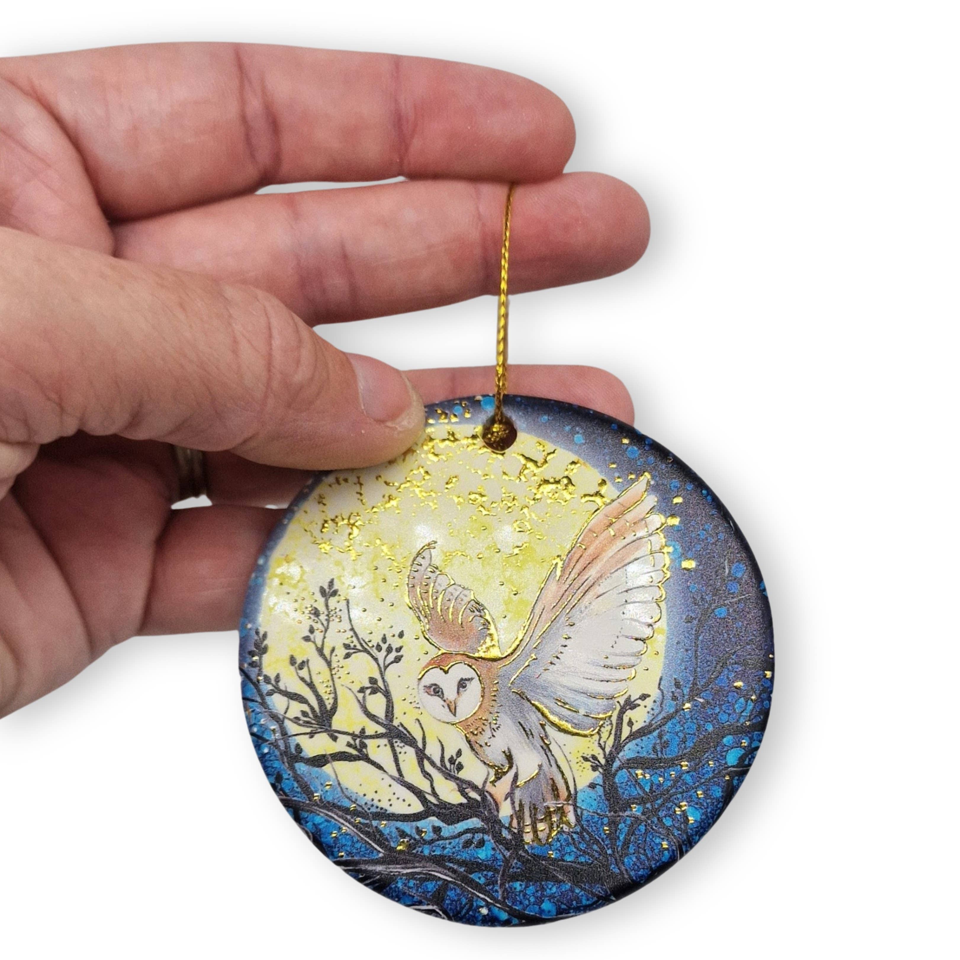 By Jo Crafts - Vente Objets de décoration - Décoration suspendue arbre hibou & cerf3