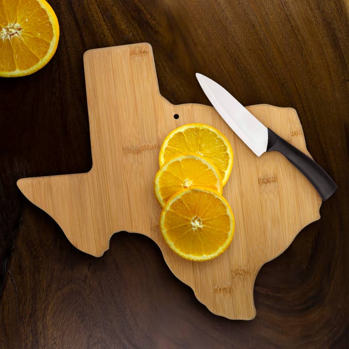 Totally Bamboo - Wholesale Cutting Board - Texas State-Shaped Bamboo Serving & Cutting Board2