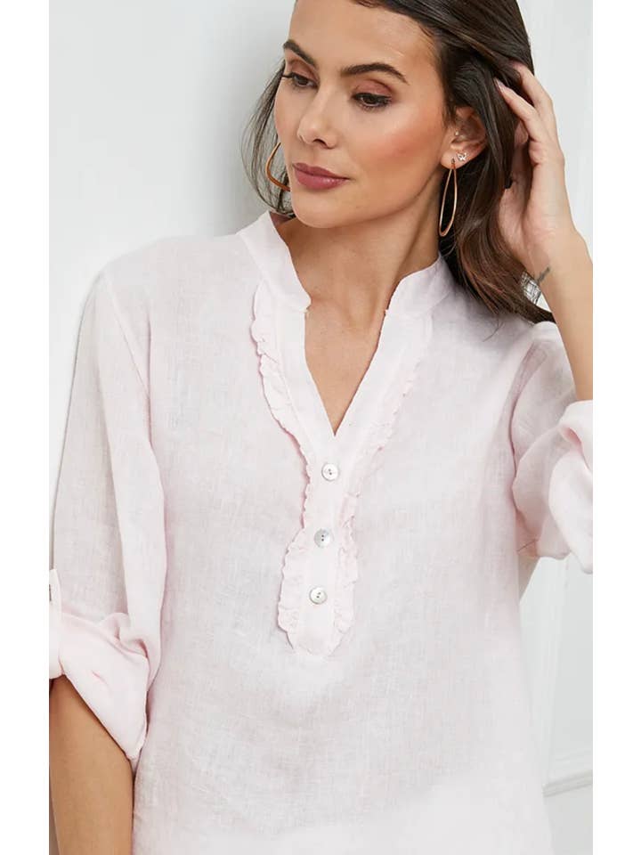 LÉA & LUC – wholesale Blouse – Women’s – 100% Linen Blouse REF. 664950