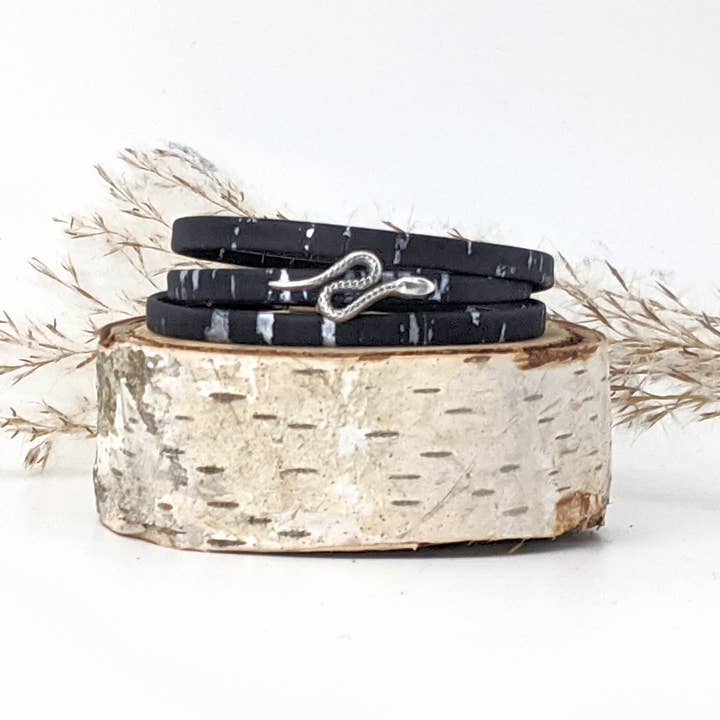 Snake - Triple Wrap Cork Bracelet for wholesale by Elisabetta Studio