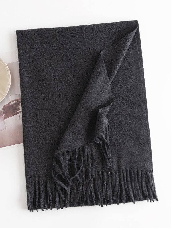 VividLux – wholesale Scarf – Women's – Keep Warm Solid Color Tasseled Shawl&Scarf24