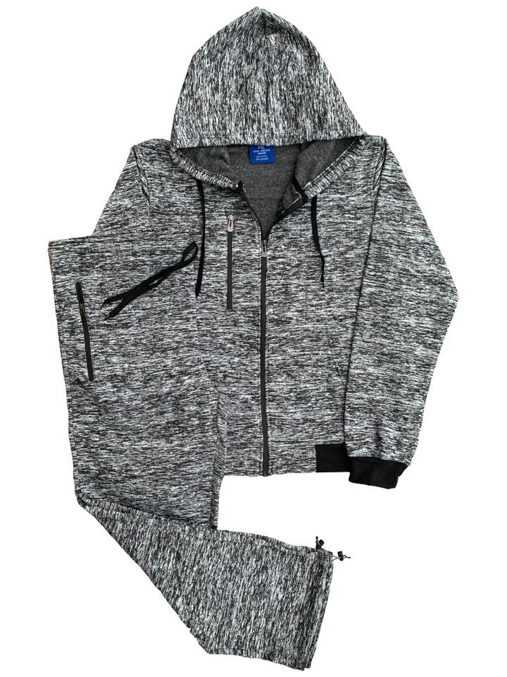 Royal Threads - Wholesale Tracksuit - Men's - Men’s 2-Piece Sweatsuit Fleece Jogging Suit Warm Outfit