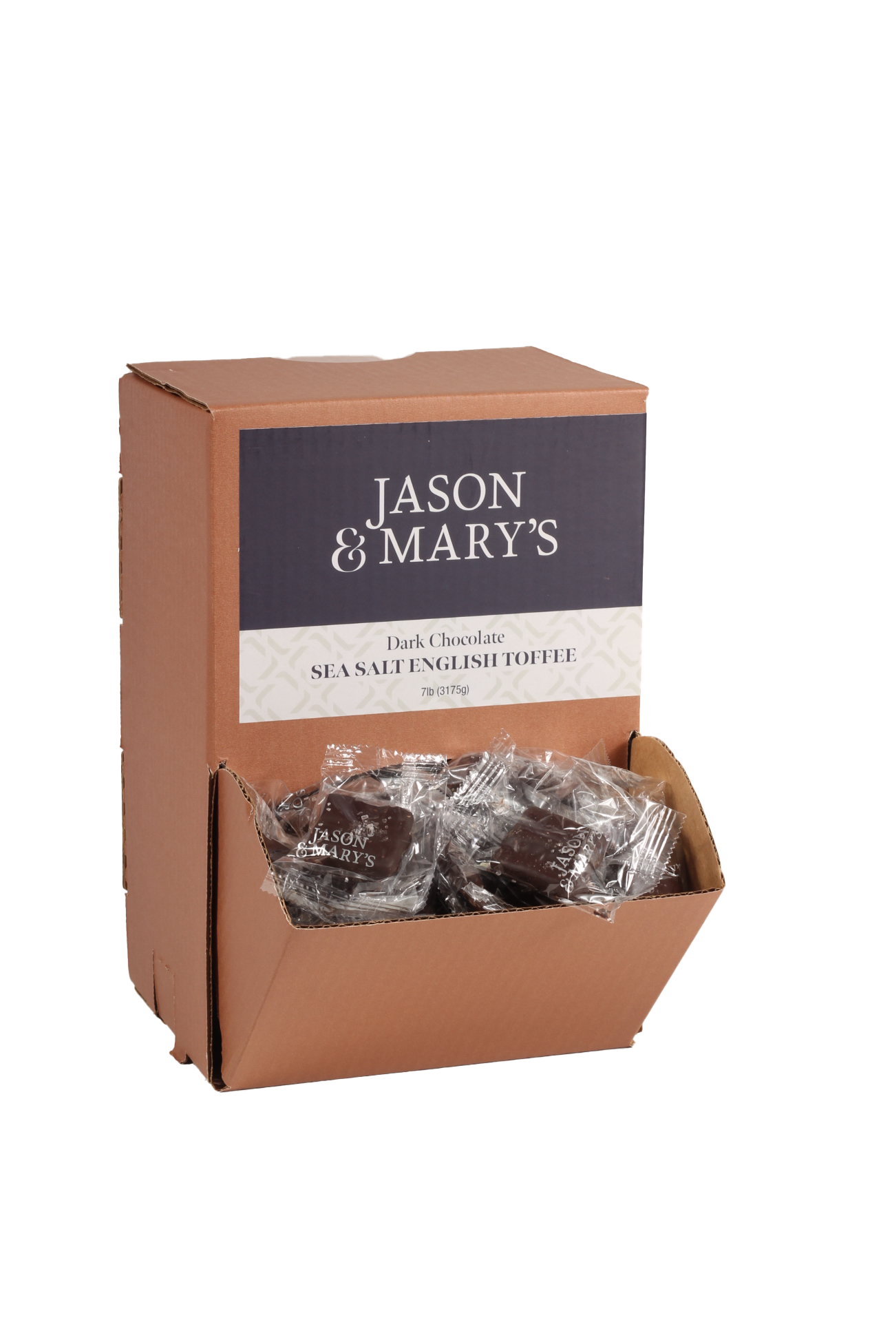 Coblentz Chocolate Company - Wholesale Toffee - Bite Size Dark English Toffee With Sea Salt1