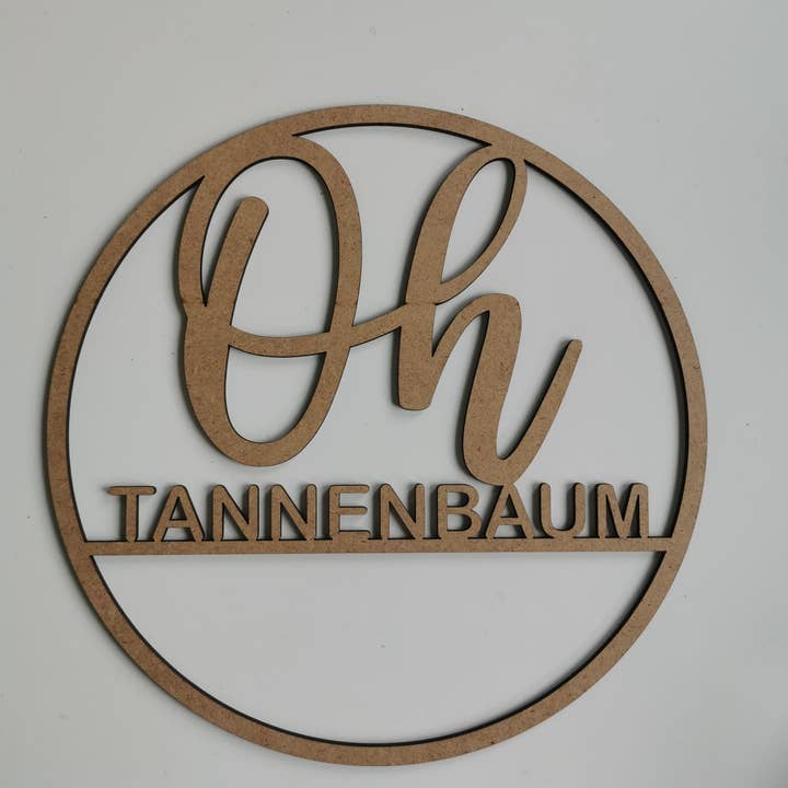 Cartel de madera «Oh Christmas Tree» para venta al por mayor de Deko à la Ka