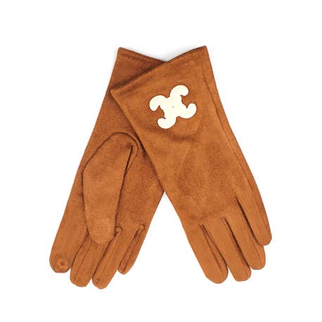 Vimoda - Wholesale Gloves - Women's - GANT Suede gloves with CC LOGO1